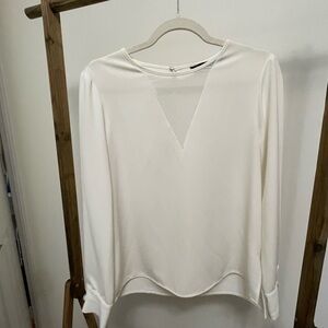 White Zara blouse - pearl  button